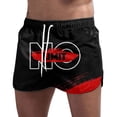 thumbnail image 1 of Cathalem Men's Mesh Shorts Mesh Shorts Elastic Gym Athletic Shorts,Red L, 1 of 4
