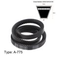 thumbnail image 2 of Uxcell A-775 V Belts Drive Belt 775mm Inner Girth EPDM for Power Transmission 2 Pack, 2 of 6