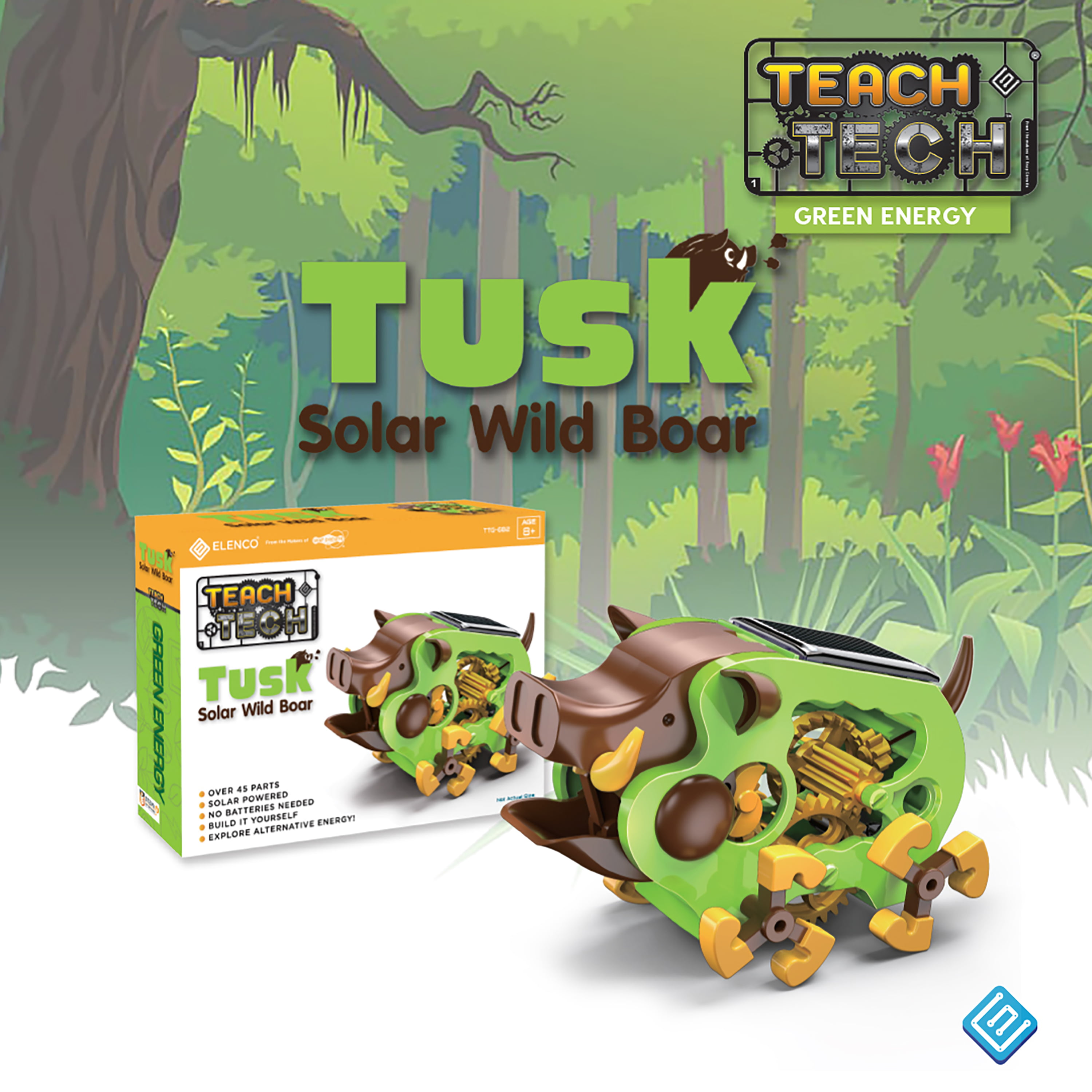 Solar Wild Boar Building Model Kit Ideal For a Do it yourself Science Fair Spring Workshop Project