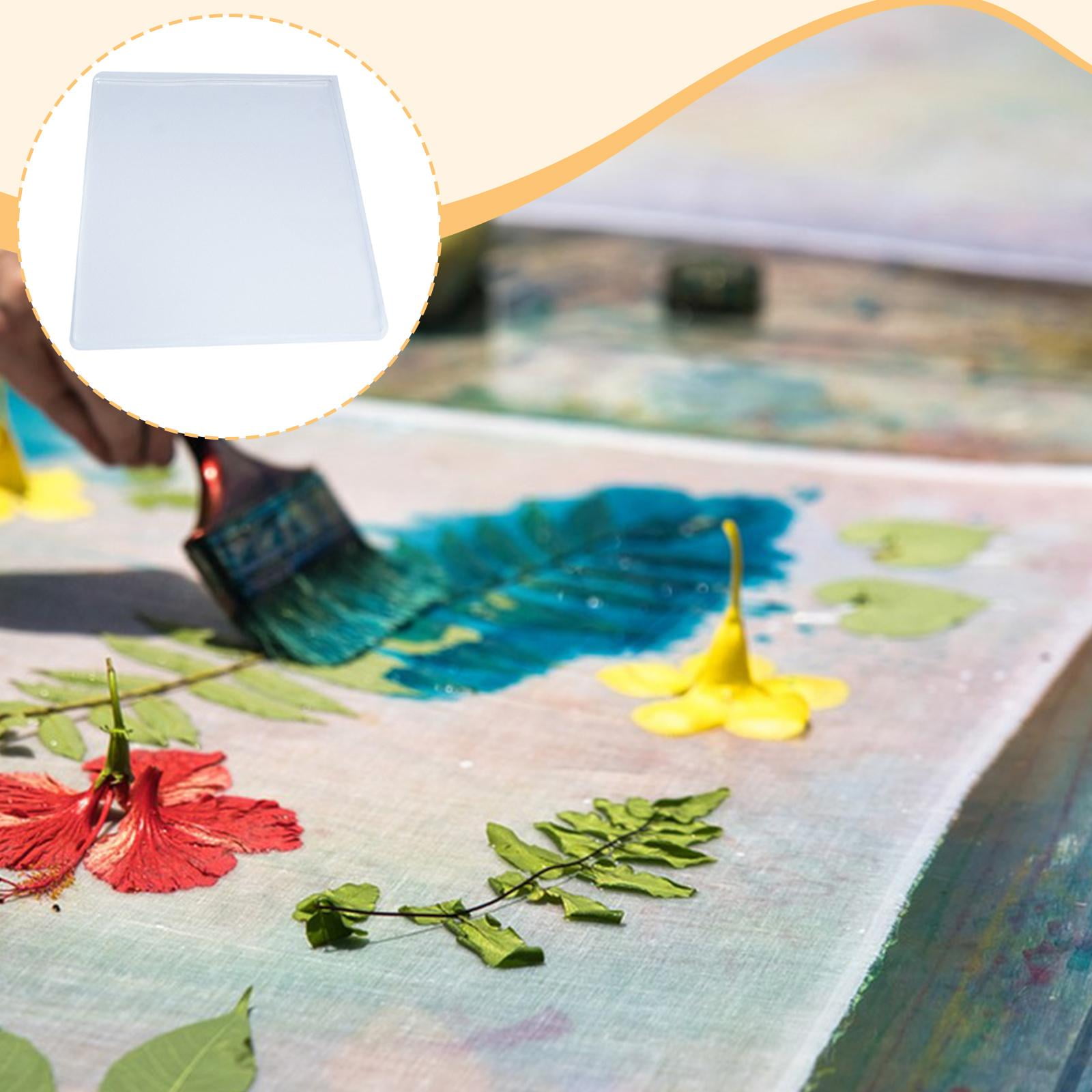 Gel Print Plate Painting Tool Art Supplies A4 Size Practical Sturdy Design for Card Making and Journaling