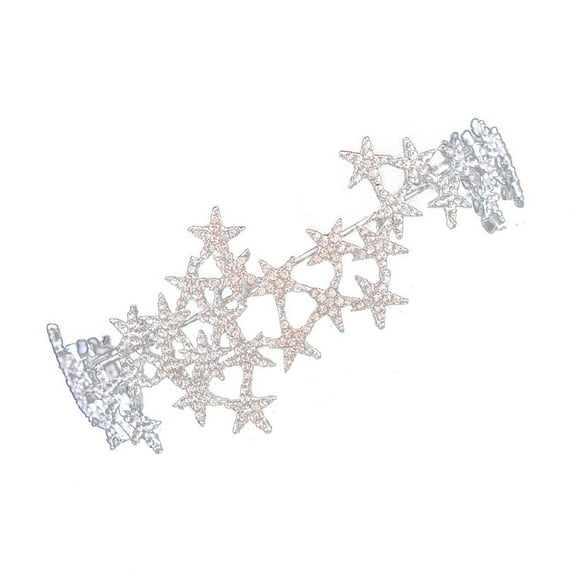 OUNONA 1Pack Star Bridal Headpiece Wedding Tiaras with Alloy for Women Engagement