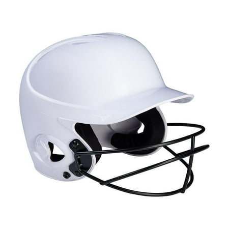 UPC: 0889961411960 | Mizuno Mvp Series Solid Batting Helmet With Fastpitch Softball Mask Size Large/Extra Large White (0000)