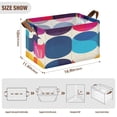 thumbnail image 5 of Colorful Geometric Abstract 16.9x11.4x10in Foldable Open Home Storage Bins Durable Water Resistant Shelf Baskets, 5 of 8