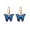 Blue, variant on Butterfly Dangle Hook Earrings For Women s Colorful Animal Butterflies Drop Dangling Lightweight Earring Studs Earrings for Women Pack Coffee Earrings Titanium Earrings Initial Earrin
