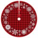 thumbnail image 1 of Faldas rojas para árbol de Navidad, alfombra de Papá Noel y alce, decoración navideña para el hogar, Año Nuevo, 90cm, 2023, 1 of 4