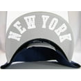thumbnail image 3 of New York Men's 4-Tone Script Snapback Baseball Cap (Navy/Gray), 3 of 4