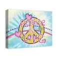 thumbnail image 2 of Creative Products Tie Dye Peace And Love 20x16 Canvas Wall Art, 2 of 5