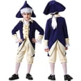 thumbnail image 2 of OSOLU Children Boys Outfits Solid Color Lawyer Tailcoat Dress Up Soft Comfortable Casual Party Wear Beach Vacation Clothing Sets, 2 of 4