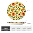 thumbnail image 2 of Cauagu Sunflowers And Butterflies Print Bone China Decorative Plate, Wall Mount Plate Holiday Decor Decorative Ceramic Plates with Stand Elegant Household Plates Decorative-8in, 2 of 6