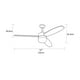 thumbnail image 4 of Ventilador de techo 52” Coolfan Eliseo Smart negro mate con tecnología inteligente y motor silencioso, 4 of 5