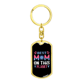 thumbnail image 4 of Best Mom on This Planet Colors Stainless Steel or 18k Gold Premium Swivel Dog Tag Keychain, 4 of 16