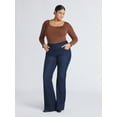 thumbnail image 2 of Sofia by Sofia Vergara Women's and Women's Plus Melisa Flare High Rise Pull On Jeans, 30.5", 32.5" and 34.5" Inseams, Sizes 0-28, 2 of 5