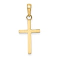 thumbnail image 3 of 14k Yellow Gold Polished Cross Pendant Charm, 3 of 4