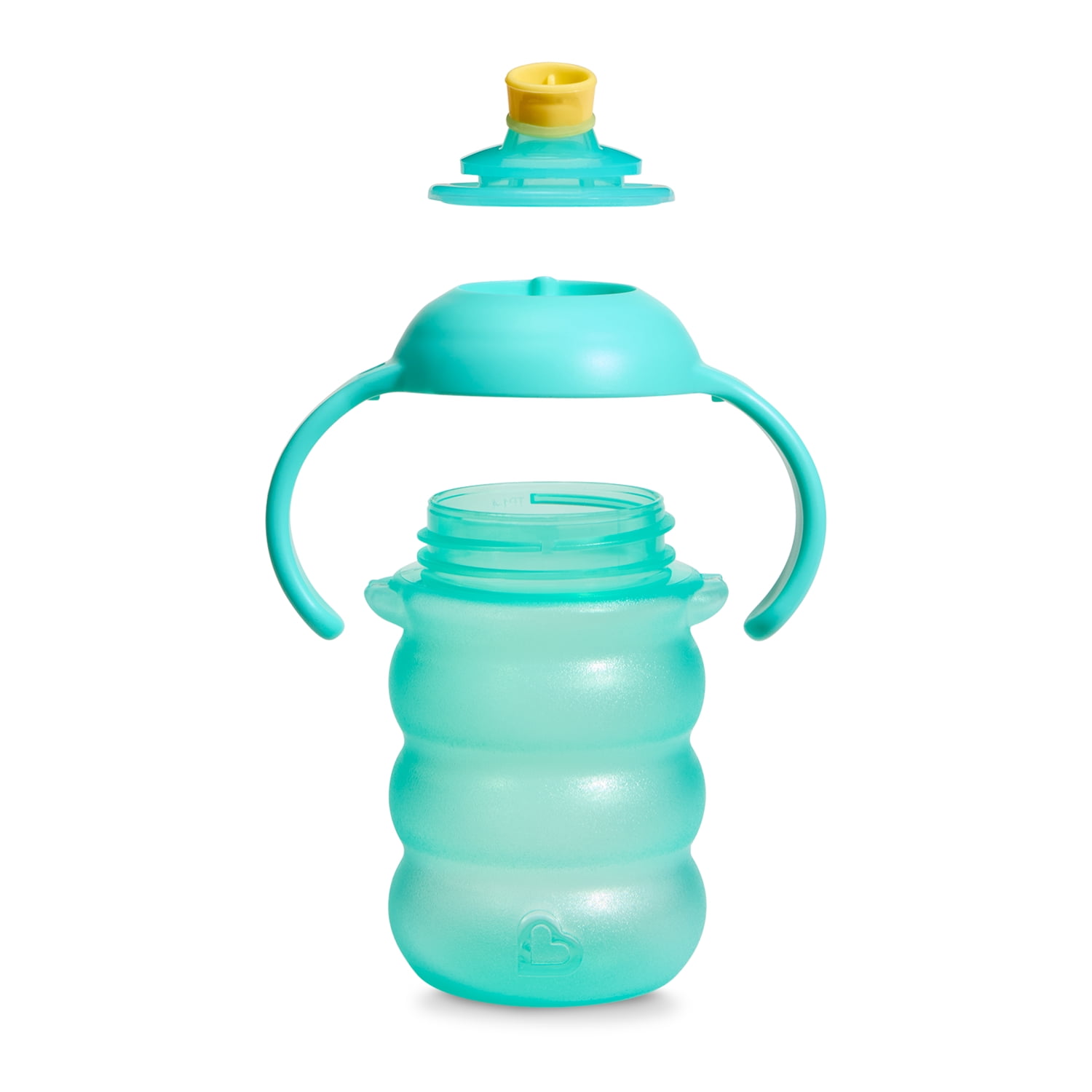 Munchkin Click Lock™ Toddler Sippy Cups, Spill Proof Trainer Sippy Cup for 6 Months Old and Up with Handles and Soft, Bite Proof Spout, 8 Ounce, 2 Pack, Blue/Green, Unisex