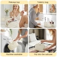 thumbnail image 7 of Lomyolo Travel Makeup Bag for Women, 2Pcs Puffer Cosmetic Bags Large Capacity, Toiletry Bag Waterproof Portable, Wide Open Cosmetic Organizer Pouch with Compartments for Toiletries & Brushes-WHITE, 7 of 7