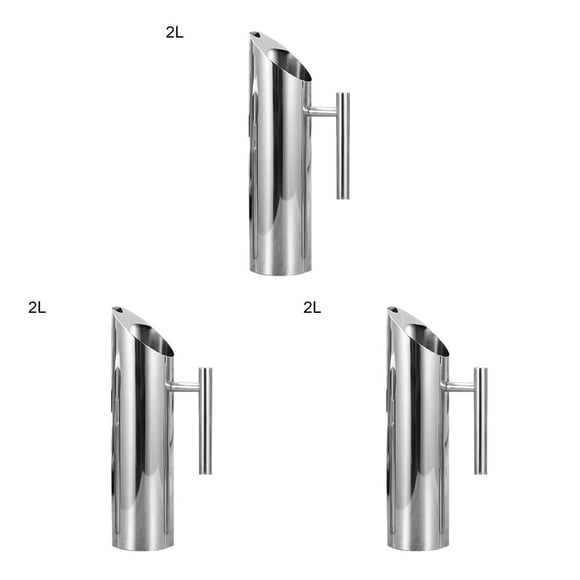 Inteprter Jarra de agua de acero inoxidable resistente al hielo de gran capacidad, recipiente para bebidas, zumo de frutas, contenedores para bebidas, Type1 NO1 Inteprter CBP593044