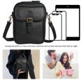 thumbnail image 4 of PU Leather Small Crossbody Cell Phone Bag with Adjustable Removable Strap Zipper Shoulder Handbag Purse Cellphone Bag Wallet Purse for Women Men (Black), 4 of 10