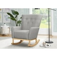 thumbnail image 2 of Delta Children Casey Rocking Chair, French Grey/Natural, 2 of 11