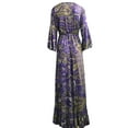 thumbnail image 4 of Liacowi Women Bohemian Long Dress Long Flared Sleeve A-Line Dress Plus Size Flowy Sundress S-3XL, 4 of 5