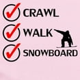 thumbnail image 2 of CafePress - Crawl Walk Snowboard Body Suit - Baby Light Bodysuit, Size Newborn - 24 Months, 2 of 4