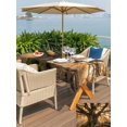 thumbnail image 5 of Outdoor Tablecloth with Umbrella Hole for Patio/Picnic/Party/Camping, Brown Trees Waterproof Table Cloth Rectangle Table Cover Washable, Vintage Rustic Forest Nature Light Scenery (60"x 102"), 5 of 9