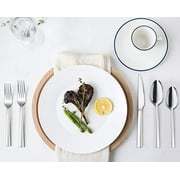 40-Piece Silverware Set, Vesteel Stainless Steel Flatware Set Service for 8, Modern Tableware Cutlery Set for Home and Restaurant, Square Edge & Mirror Finish, Dishwasher Safe