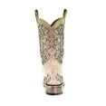 thumbnail image 5 of CORRAL Adult Female Glitter Inlay and Crystals Square Toe Boots, Color: White, Size: 10, Width: M, 5 of 5