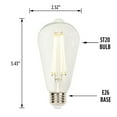 thumbnail image 2 of Westinghouse Lighting Ampoules à Filament DEL ST20 6.5W à Intensité Variable (Paq. De 6), 2 of 5
