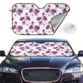 thumbnail image 2 of Haiem Orchids Flowers Car Windshield Sun Shade - Blocks UV Rays Sun Visor Protector, Sunshade to Keep Your Vehicle Cool, Universal Fit SUV Van Sedan-Medium, 2 of 7