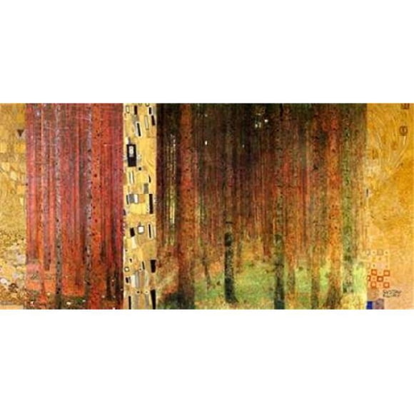 Selected Artworks PDX2GK1838SMALL Forest I Poster Print by Gustav Klimt, 10 x 20 - Small