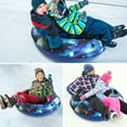 thumbnail image 3 of Graflsoa Starry Sky Inflatable Snow Tube for Winter Fun - Durable PVC, 120cm Diameter, Universal Size for All Ages, Easy to Carry, Safe & Leak-Proof Design, 3 of 7