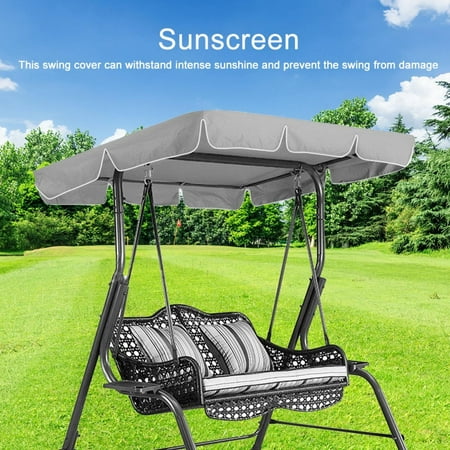 LHCER Outdoor Swing Cover Water Proof, Seater Hammock Top Glider Canopy