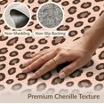 thumbnail image 6 of ODIKA Leopard Spotted Artwork Blush Chocolate Brown Border Contemporary for Great Room, Indoor Open Concept, Large Living Low Profile Flatwoven, 6 of 7