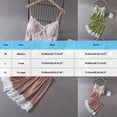 thumbnail image 3 of hotojiny Women Pajama Set Sleepwear Soft Lace V Neck Sleeveless Cami Top and Shorts 2 Piece Outfit Summer Loungewear, 3 of 5