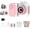 Pink, variant on Hnjugfe Kids Camera Instant Print,Christmas Birthday Gifts Toys for Girls Boys Age 4-12 Years Old,1080P HD Dual Lens Selfie Digital Camera with 4 Rolls Print Paper Stickers Pens 32G Card