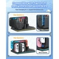 thumbnail image 2 of Charging Dock for Switch 2/1, Switch Cooling Fan for Nintendo Switch 2/1/OLED, Storage Stand for JoyCon 2/1 with 12 Card Slots, Controller/Headset Holder, 9 RGB Modes, 2 of 9