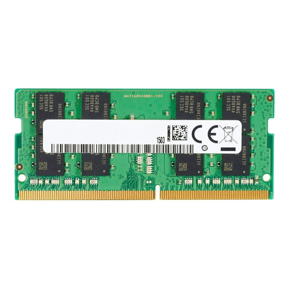 HP - DDR4 - module - 4 GB - DIMM 288-pin - 3200 MHz / PC4-25600 - 1.2 V - unbuffered - non-ECC - promo - pour HP 280 G4, 280 G5, 290 G3, 290 G4; Bureau 280 Pro G5, Pro 300 G6; EliteDesk 4005 G5 (DIMM), 800 G6 (DIMM); 800 G8 (DIMM);