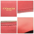 thumbnail image 4 of Pre-Owned COACH Pink Gold Hardware Calfskin Pouch for Women (Good), 4 of 9