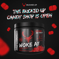 Bucked Up Woke AF PreWorkout Powder, Increased Energy, Cherry Candy