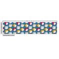 thumbnail image 3 of Ambesonne Time Themed Fabric by the Yard Upholstery, Alarm Clocks Pattern, 1 Yard, Dark Turquoise Orange, 3 of 5