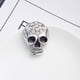 thumbnail image 5 of Sonducket Broches para mujer, oro, plata, Halloween, joyería moderna, patrón de esqueleto, chal de lujo, accesorios, ropa, plata antigua Type3 NO3, 5 of 6