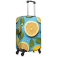 thumbnail image 3 of Travel Luggage Covers Lemon on blue background Print Elastic Washable Luggage Cover Dust-Proof Suitcase Cover Baggage Protector for 18-32 Inch Luggage, Large, 3 of 6
