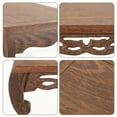 thumbnail image 4 of Mosng Wood Base Vase Stand Craft Display Base Vintage Style Wooden Planter Riser, 4 of 6