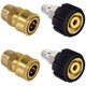 thumbnail image 2 of Muyoka 4 adaptadores para lavadora a presión M22 de 0.551 in, accesorios de conector rápido para lavadora a presión de 5000 PSI, adaptador de manguera para lavadora a presión, accesorios para la limpi Muyoka Hogar, 2 of 7