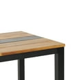 thumbnail image 5 of Pellerin Acacia Wood Outdoor Dining Table, Teak and Black, 5 of 7