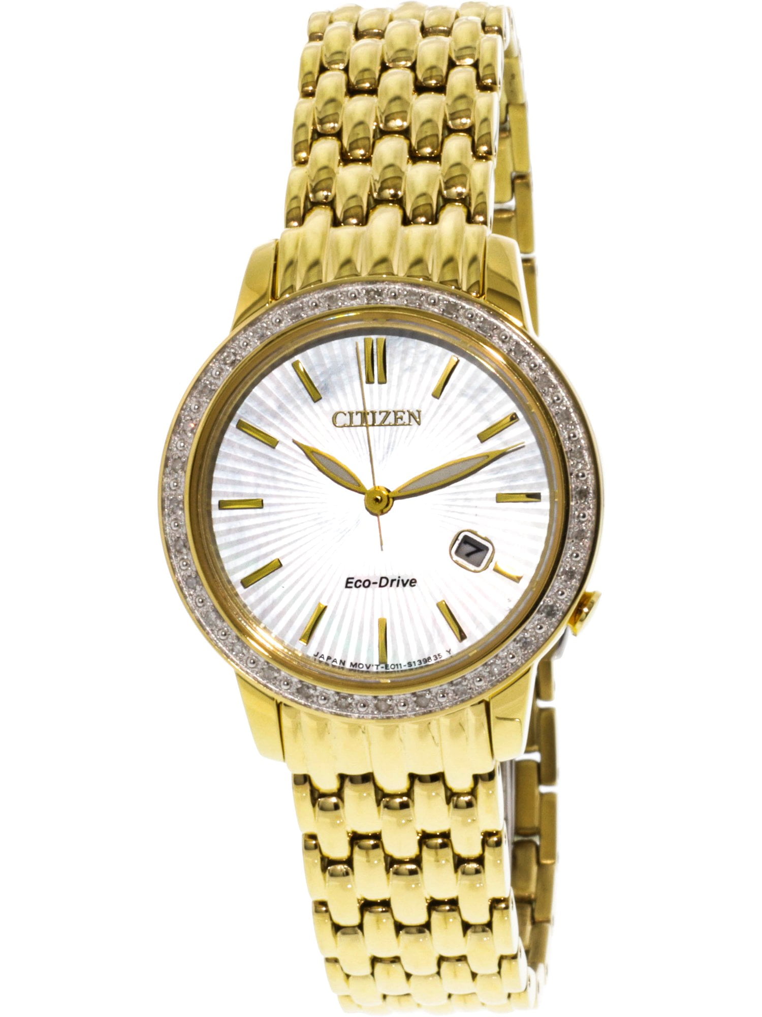 Citizen Women's Eco-Drive EW2282-52D Gold Stainless-Steel Japanese ...