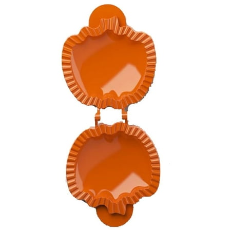 

JeashCHAT Mini Pie Mold Dough Presser Pocket Pie Mold for Baking Party Hand Pie Mold for Thanksgiving Pumpkin Shapes Orange
