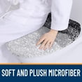 thumbnail image 2 of Buganda Soft Microfiber Toilet Lid Cover, Washable Bathroom Seat Covers, Fits Most Round, Elongated and Oblong Lids, Black, 19.5"X18.5", 2 of 7