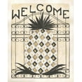 thumbnail image 2 of Shamp, Cindy 12x14 Black Ornate Wood Framed with Double Matting Museum Art Print Titled - Welcome Pineapple, 2 of 4