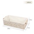 thumbnail image 2 of Cesta de macramé boho hecha a mano, elegante contenedor de almacenamiento con cuerdas de algodón tejidas a mano para regalos creativos y prácticos, 2 of 6
